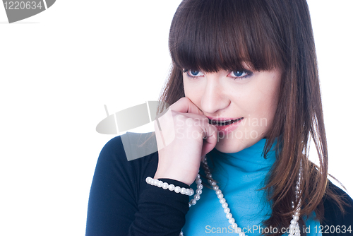 Image of Girl with beads