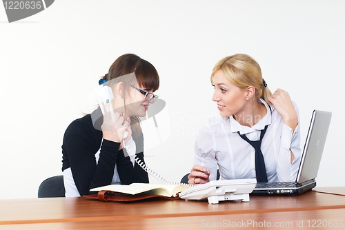 Image of Meeting of young business ladies