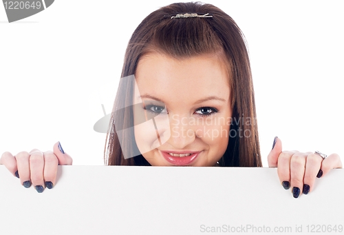 Image of Woman beside whiteboard