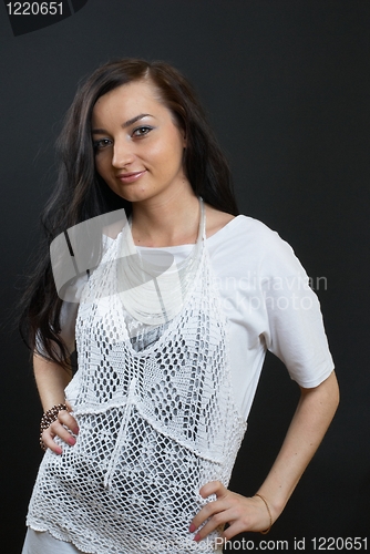 Image of Portrait of pretty woman