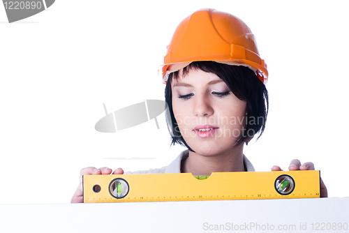 Image of Girl with level