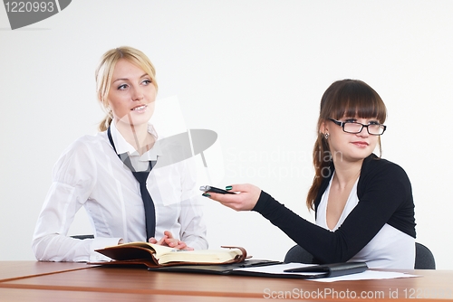 Image of Business communication in office