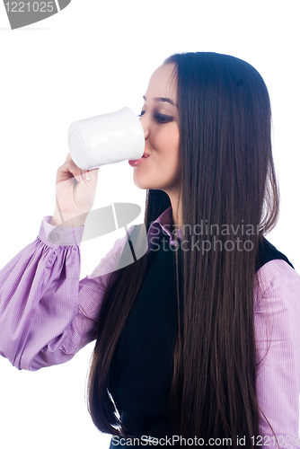 Image of Woman with cup