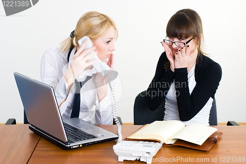 Image of Meeting of young business ladies