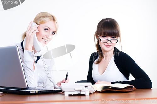 Image of Meeting of young business ladies