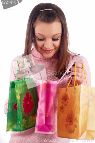Image of Shopping girl