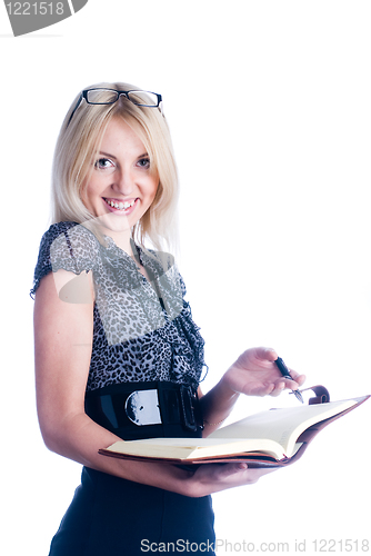Image of Woman with daily log