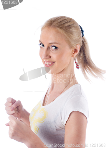 Image of Girl with fists