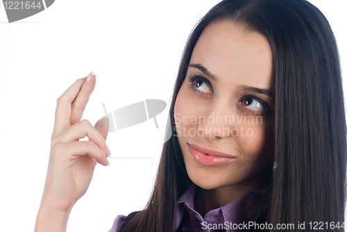 Image of Crossed fingers gesture