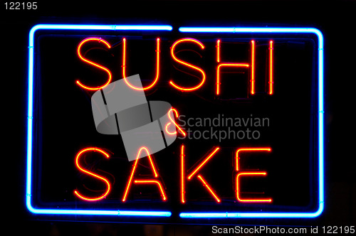 Image of sushi & sake