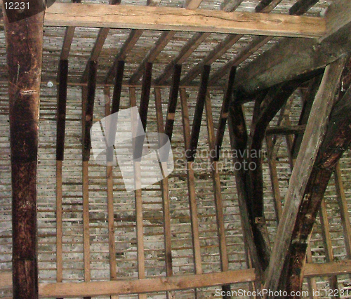 Image of Medieval roof timbers.