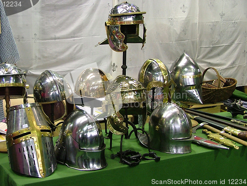 Image of various helmets.