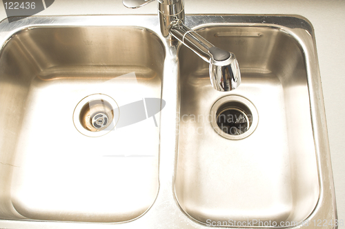 Image of shiny sink