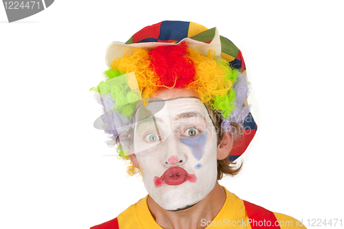 Image of Portrait of colorful Clown