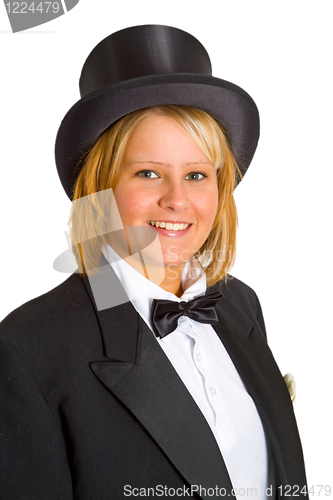 Image of Woman with Chapeau Claque