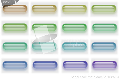 Image of Glass pill buttons 01