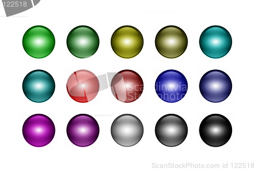 Image of Metal ball buttons