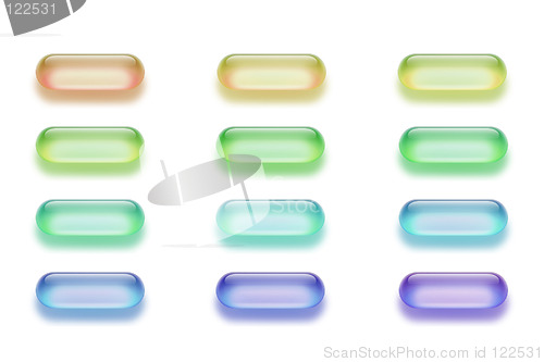 Image of Plastic pill buttons 01