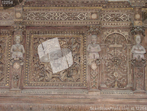 Image of 17th century wood panel