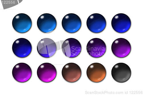 Image of Sphere glass button 04