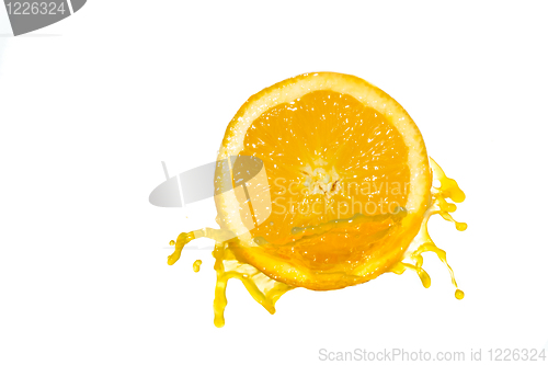 Image of orange juice splash