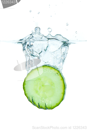 Image of cucumber in water