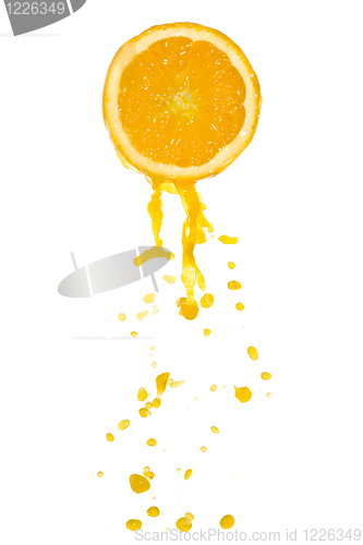 Image of orange juice splash