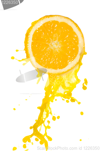Image of orange juice splash