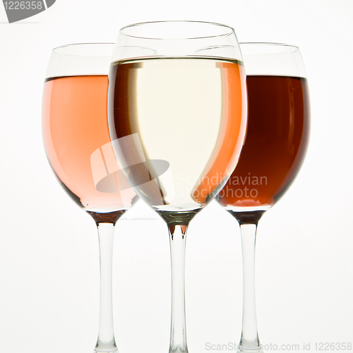 Image of three wine glasses