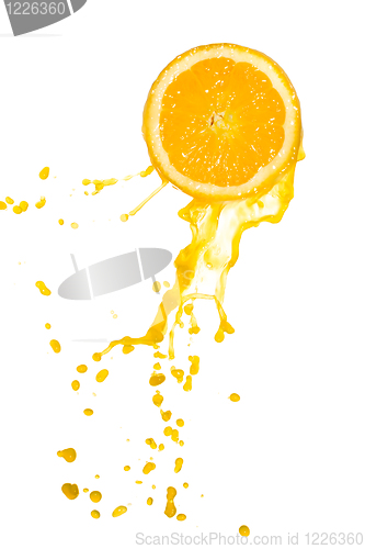 Image of orange juice splash