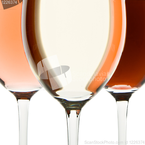 Image of three wine glasses