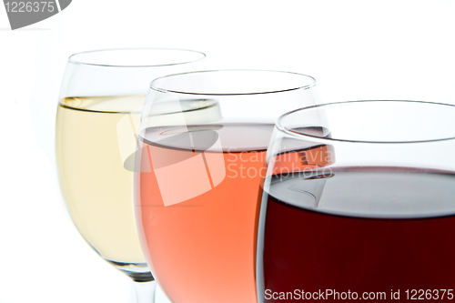 Image of three wine glasses