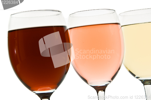 Image of three wine glasses