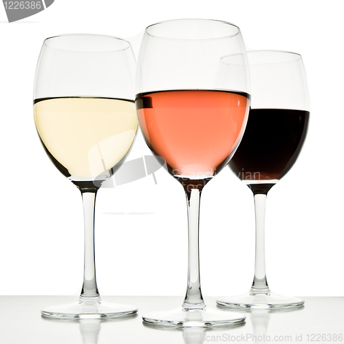 Image of three wine glasses