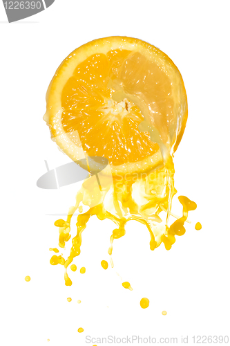 Image of orange juice splash