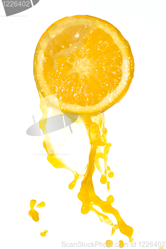 Image of orange juice splash