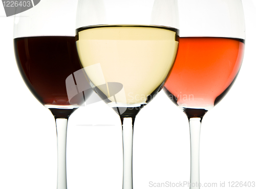 Image of three wine glasses