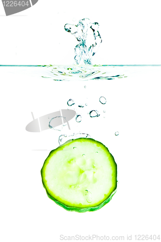Image of cucumber in water