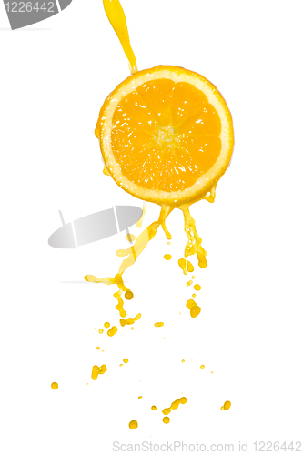 Image of orange juice splash