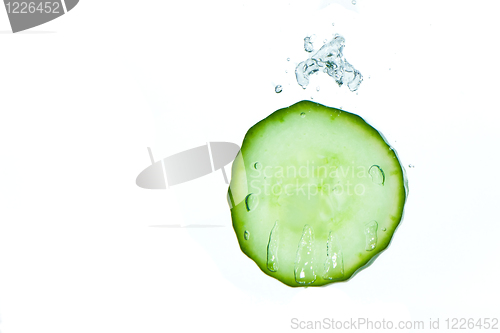 Image of cucumber in water