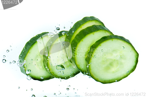 Image of cucumber in water