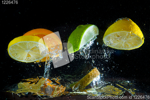 Image of fruit splash