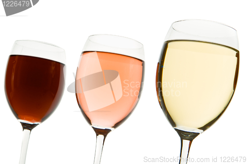 Image of three wine glasses