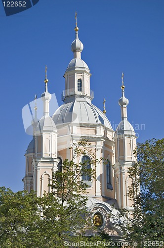 Image of Orthodox cathedral in St.-Petersburg.