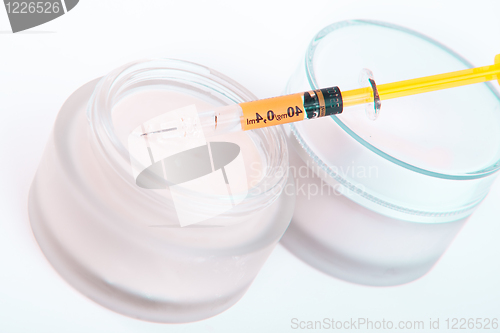 Image of botox cream with syringe