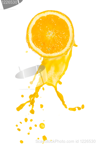 Image of orange juice splash