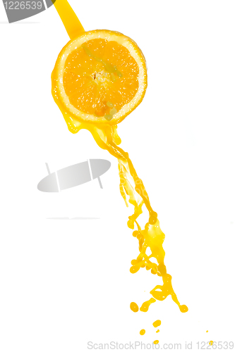 Image of orange juice splash