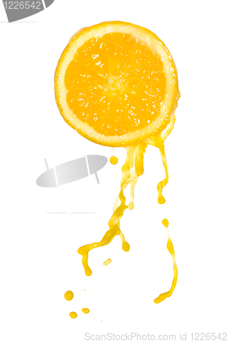 Image of orange juice splash