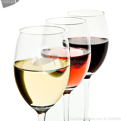 Image of three wine glasses