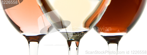 Image of three wine glasses